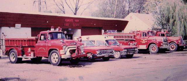 Apparatus in front of old 79th Court station